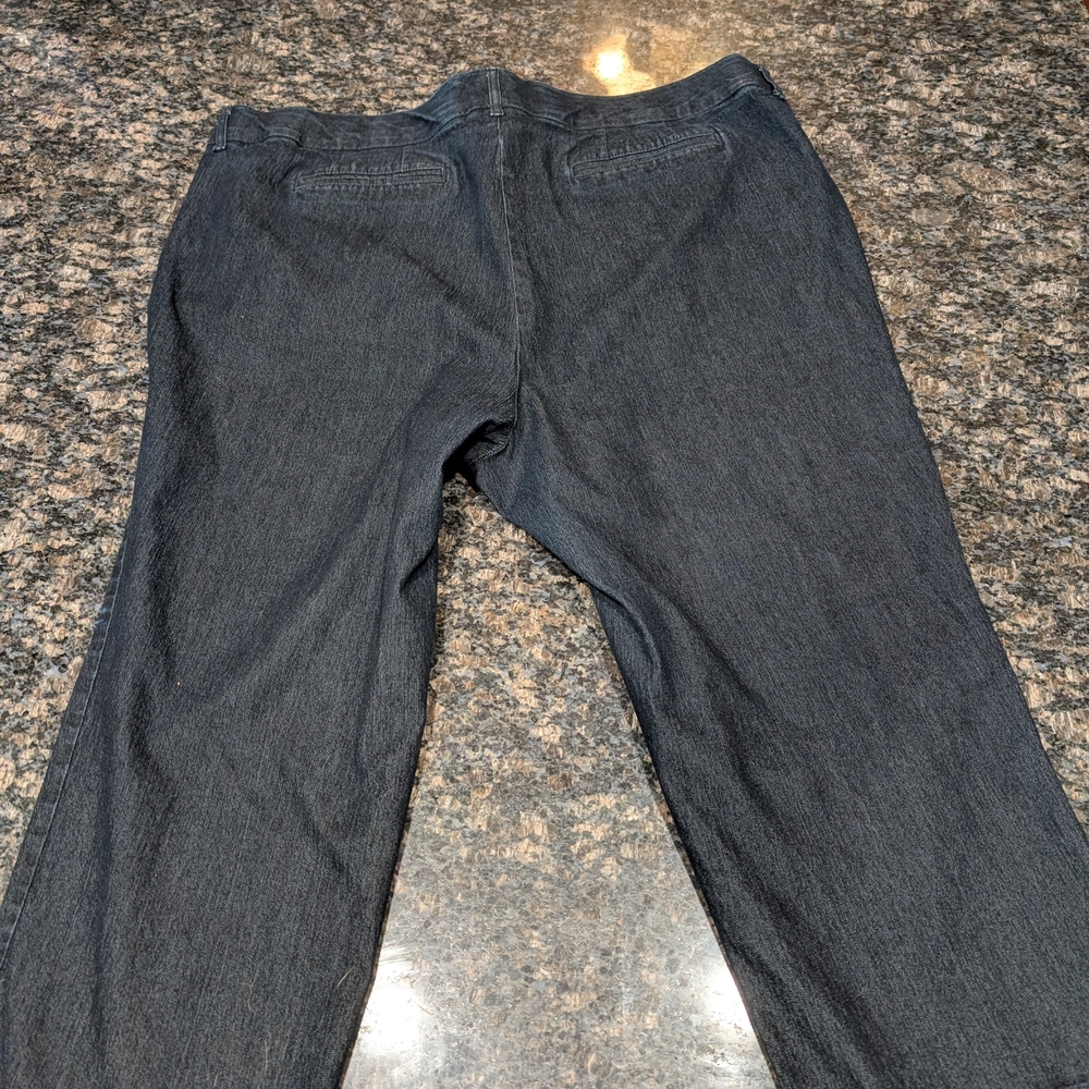 Women's Dark Denim Slacks - Picture 4 of 6